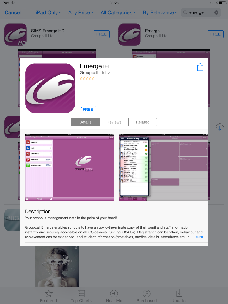 Emerge in the App Store