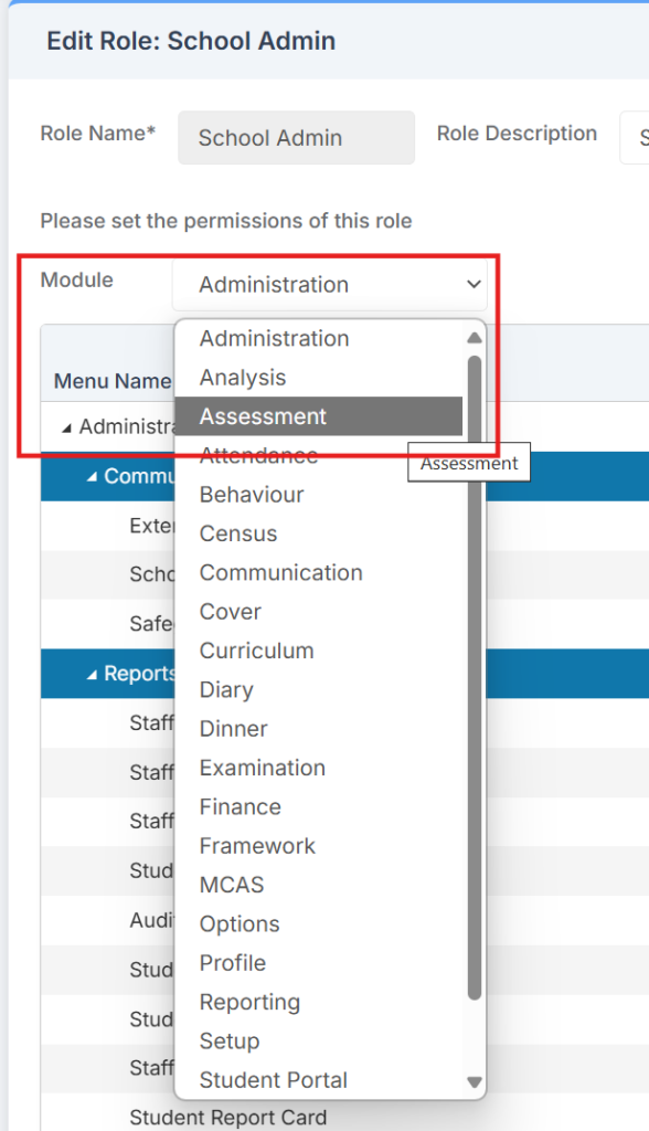 BROMCOM: How to add 'Configurations' to a Role for Key Stage ...